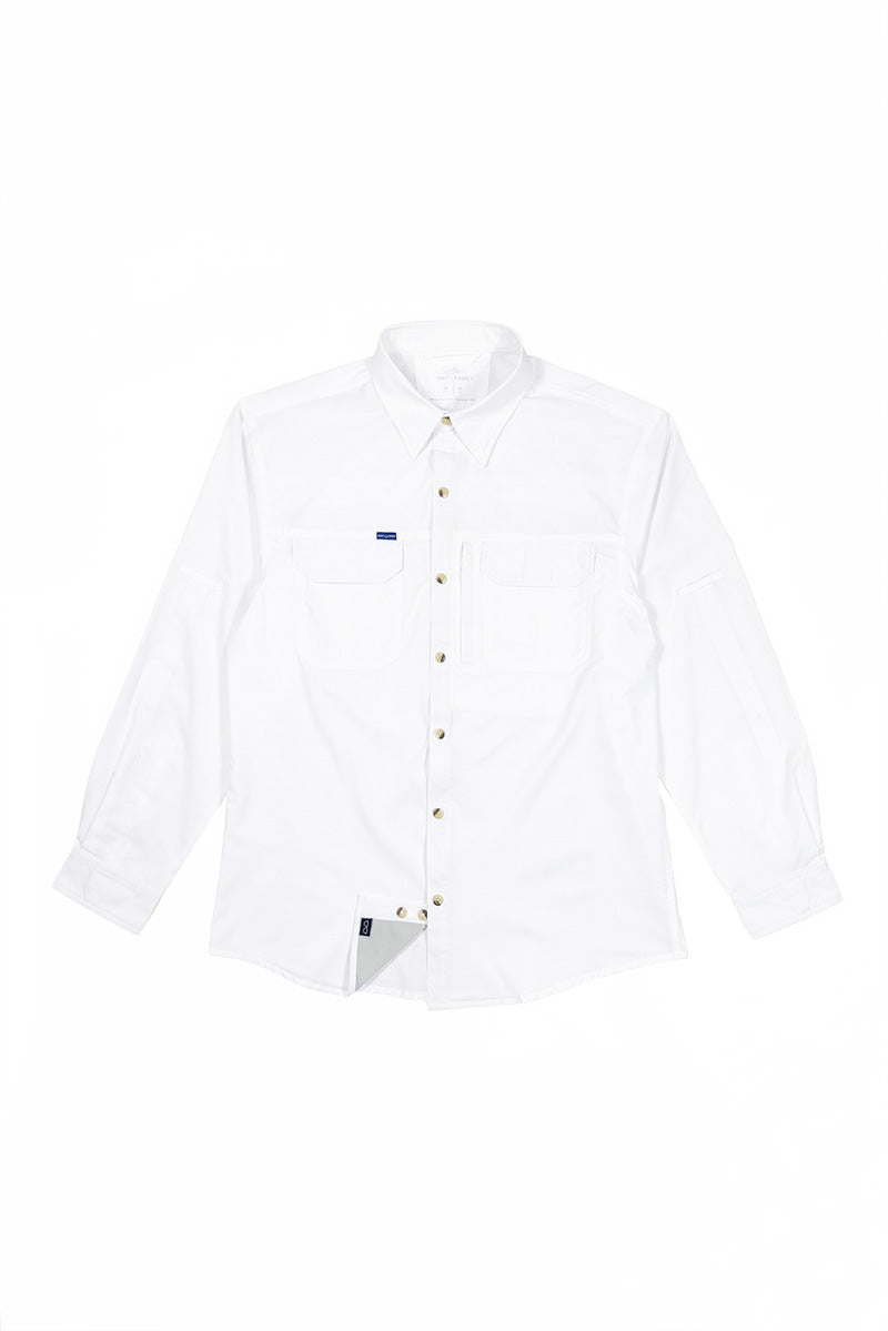 Camisa para rancho King Ranch Manga Larga Color Blanca Fort Lauder