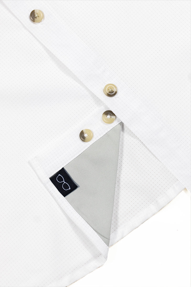 Camisa para rancho King Ranch Manga Larga Color Blanca Fort Lauder