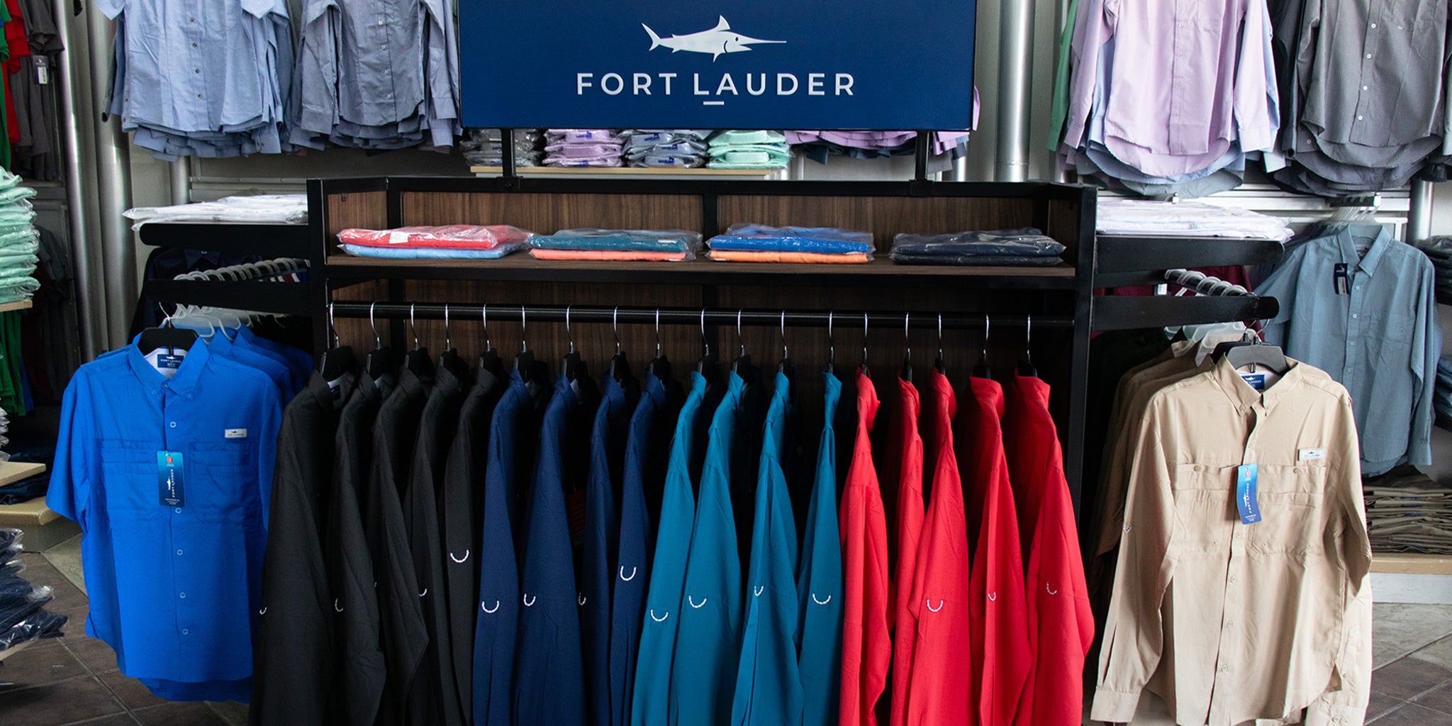 Sucursales Fort Lauder Camisa Tipo Pescador Hombre y Mujer