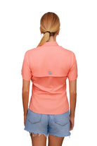 Blusa Tipo Pescador Mujer Manga Corta color Salmón Fort Lauder espalda