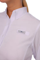 Blusa tipo Pescador Mujer Manga larga color blanco marca Fort Lauder Frente acercamiento