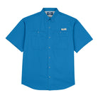 Camisa Tipo Pescador Hombre Manga Corta Azul Rey Fort Lauder frente