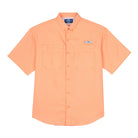 Camisa Tipo Pescador Hombre Manga Corta Naranja Fort Lauder