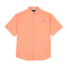 Camisa Tipo Pescador Hombre Manga Corta Color Salmón Fort Lauder