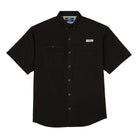 Camisa Tipo Pescador Hombre Manga Corta Negra Fort Lauder Frente