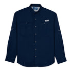 Camisa Tipo Pescador Hombre Manga Larga Azul Marino Fort Lauder